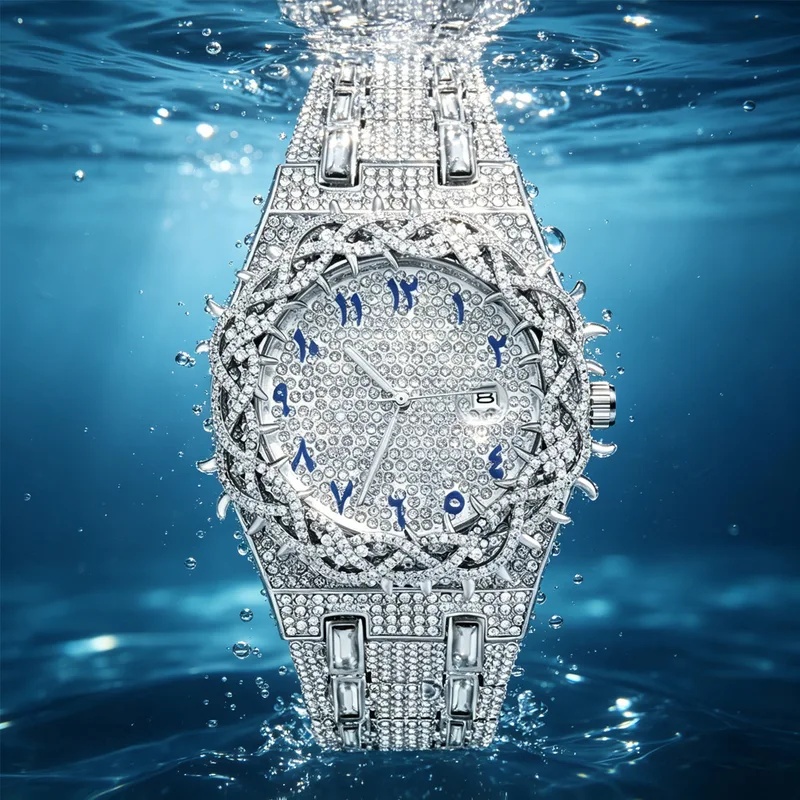 Luxury Watch Iceberg - Iced Out Bling Herren Quarzuhr Luxuriöse
