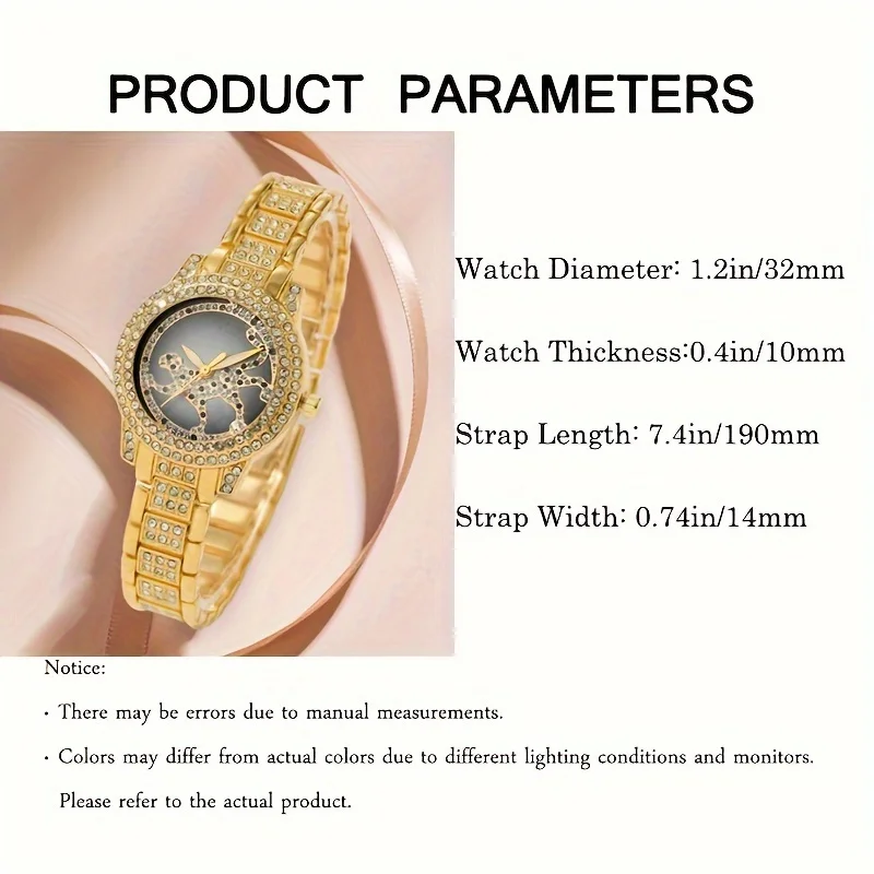 5-teiliges Set Damen-Uhr Gepar – Luxury Watch Gift For Her Bewertung und Preis