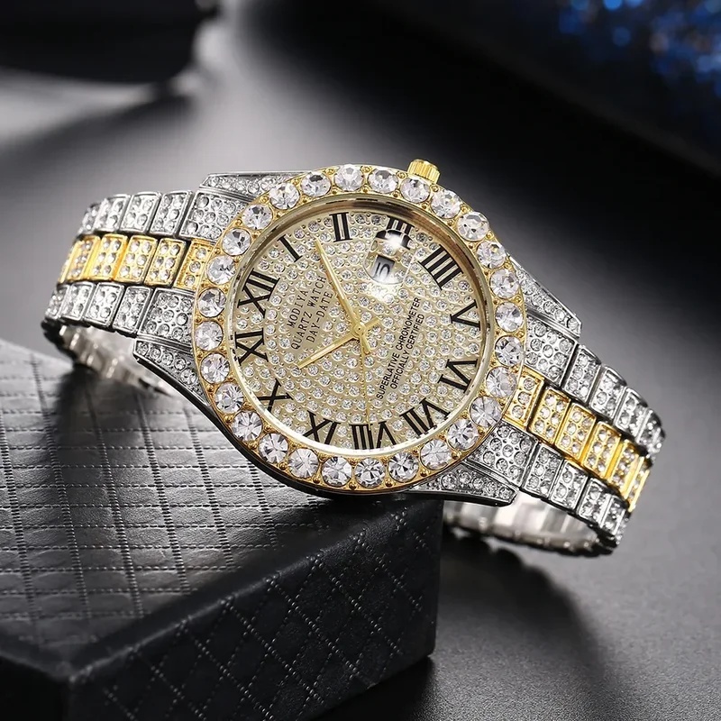 Heiß begehrte luxuriöse Gold-Q – Luxury Watch Iceberg Bewertung und Preis