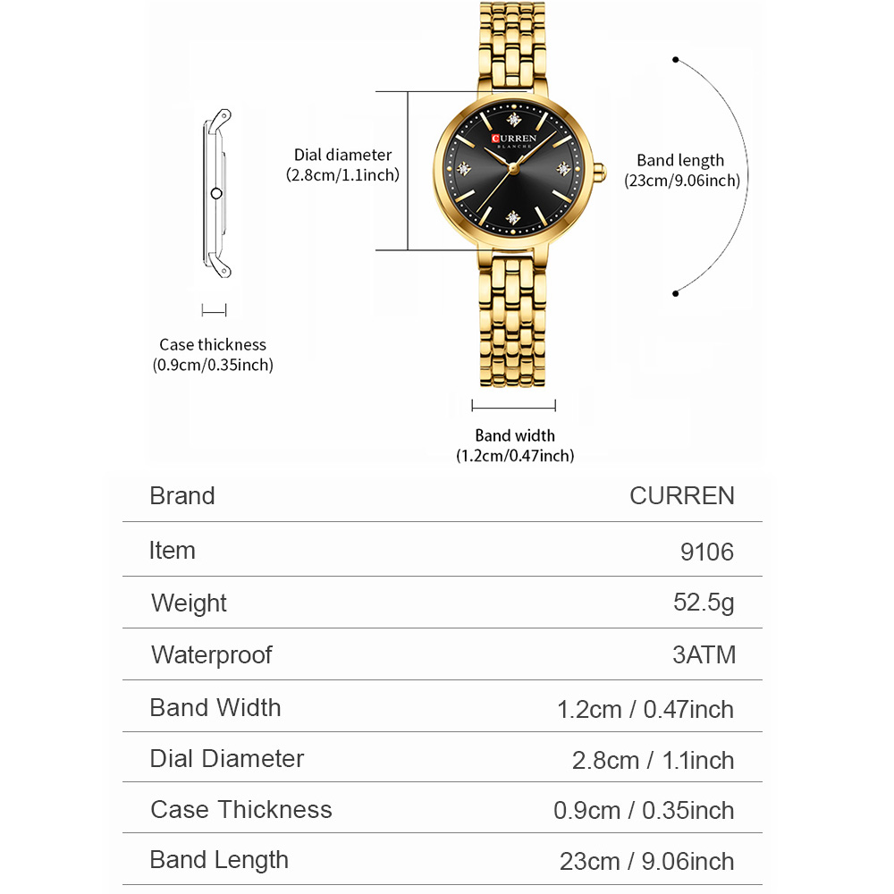 CURREN Damen-Armbanduhr, minim – Luxury Watch Gift For Her Bewertung und Preis
