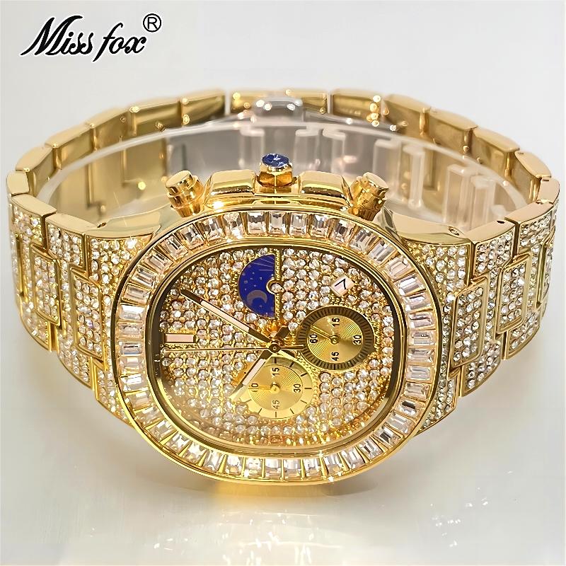 Missfox Luxus Gold Uhren Männe – Luxury Watch Iceberg Bewertung und Preis