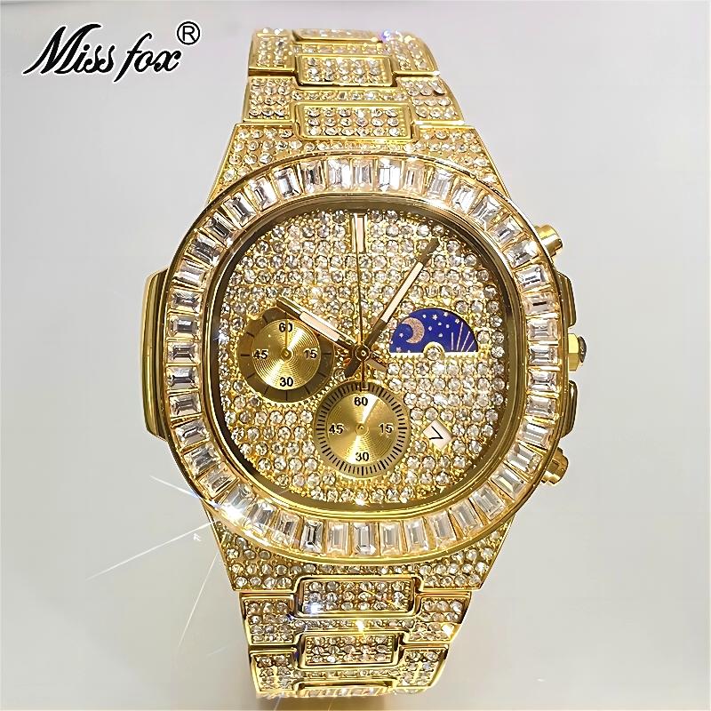 Missfox Luxus Gold Uhren Männe – Luxury Watch Iceberg Bewertung und Preis
