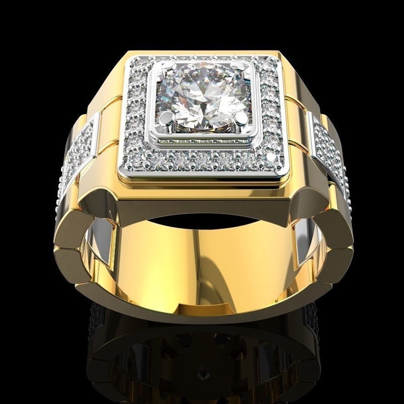 Luxuriöse Herren-Ringe mit wei – Luxury Watch Iceberg Bewertung und Preis