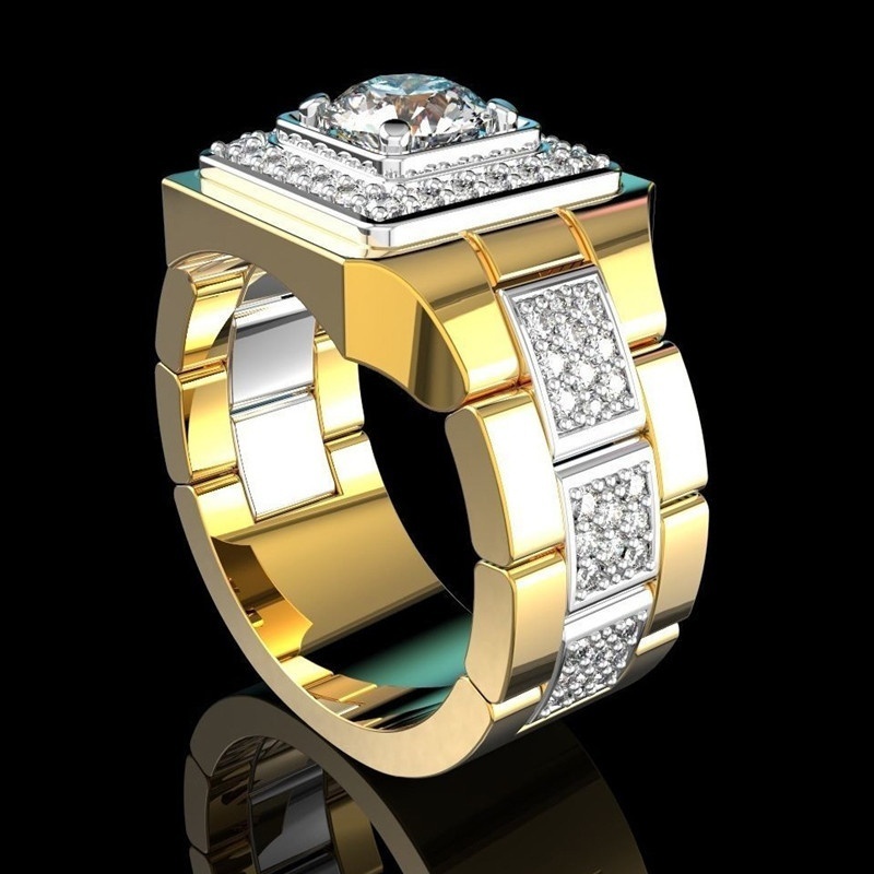 Luxuriöse Herren-Ringe mit wei – Luxury Watch Iceberg Bewertung und Preis