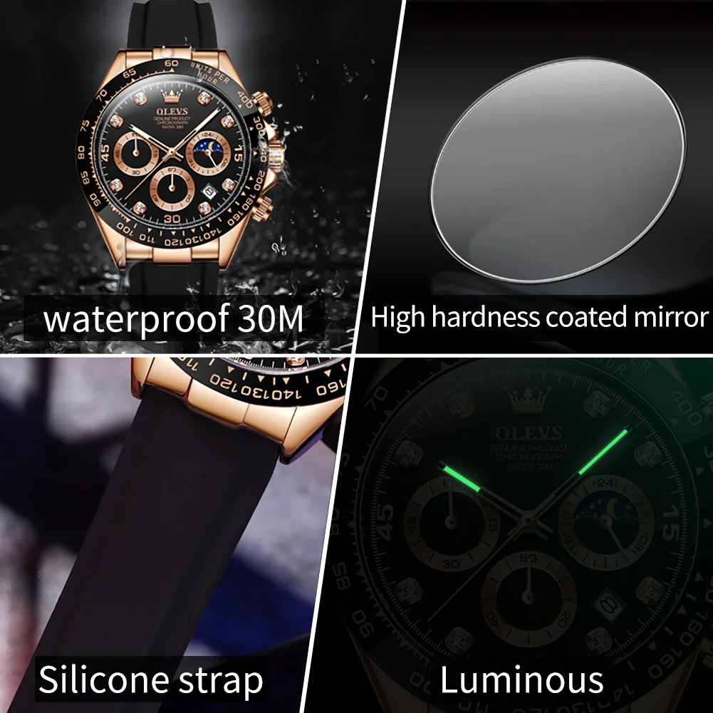 OLEVS 2875 Herrenuhren Chronog – Luxury Watch Magazine Bewertung und Preis